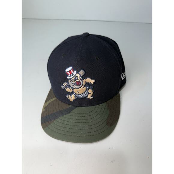 New Era 59FIFTY Scranton Wilkes Cap Men 7 7/8 Blue Green Camo 6-Panel Fitted Hat - Picture 1 of 11